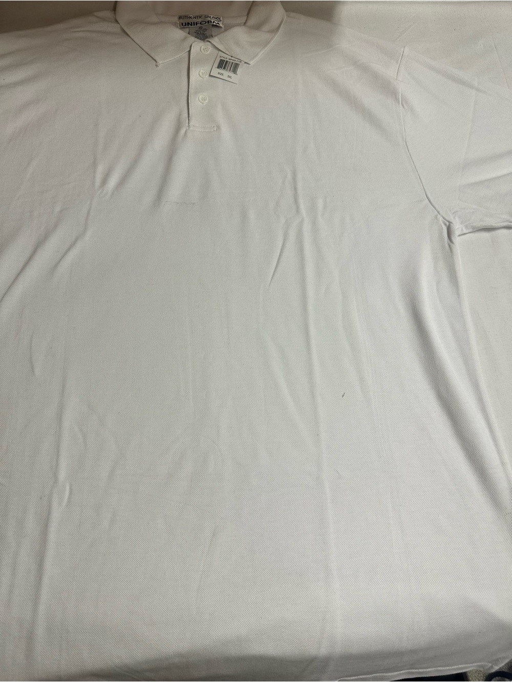 Uniform Advantage White Men's Polo Shirt